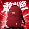 This red backpack is fashionable, lightweight and has a large capacity for student commuting and travel Specification image